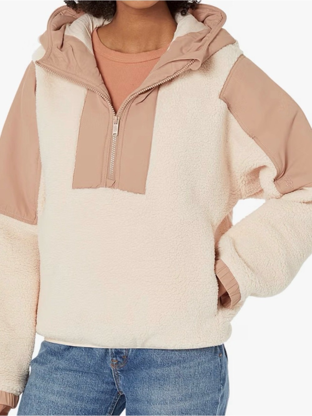 Free People Lead the Pack Pullover in Vanilla Chai Size XL